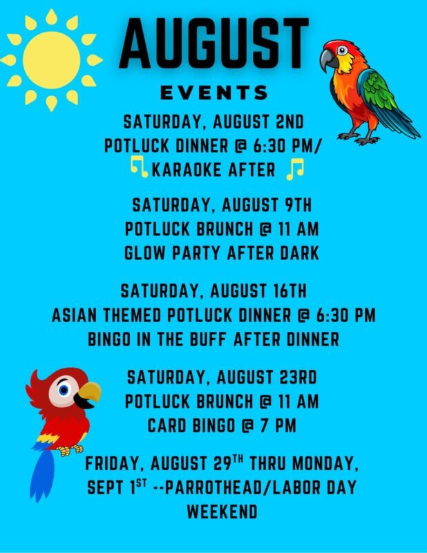 AUGUST EVENTS
