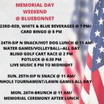 MEMORIAL DAY WEEKEND